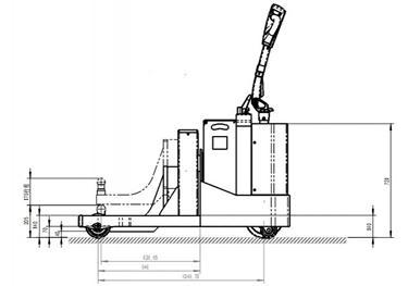 Электрический тягач г/п 3000 - 5000 кг 